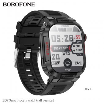 Smartwatch Borofone BD9 cu apelare negru