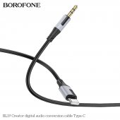 Adaptor audio digital Type-C la 3.5mm Borofone BL19 Creator negru