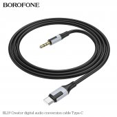 Adaptor audio digital Type-C la 3.5mm Borofone BL19 Creator negru