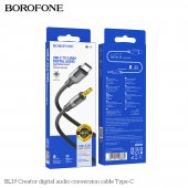 Adaptor audio digital Type-C la 3.5mm Borofone BL19 Creator negru