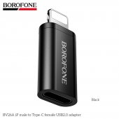 Adaptor lightning male la Type-C female Borofone BV26A negru