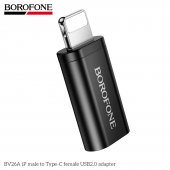 Adaptor lightning male la Type-C female Borofone BV26A negru