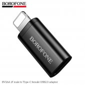 Adaptor lightning male la Type-C female Borofone BV26A negru
