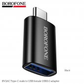 Adaptor Type-C male la USB 3.0 female Borofone BV26C negru