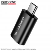 Adaptor Type-C male la USB 3.0 female Borofone BV26C negru