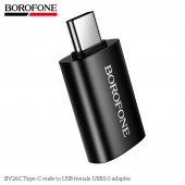 Adaptor Type-C male la USB 3.0 female Borofone BV26C negru