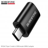 Adaptor Type-C male la USB 3.0 female Borofone BV26C negru