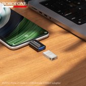 Adaptor Type-C male la USB 3.0 female Borofone BV26C negru