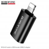 Adaptor USB 2.0 female la lightning male Borofone BV26 negru