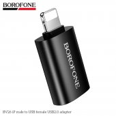 Adaptor USB 2.0 female la lightning male Borofone BV26 negru