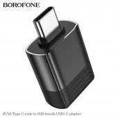 Adaptor USB 3.0 la Type-c Borofone BV18 negru