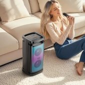 Boxa portabila Borofone BP25 cu microfon negru