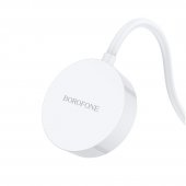 Pad incarcare wireless Borofone BQ13 USB pentru Apple Watch alb