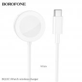 Pad incarcare wireless Borofone BQ13C Type-C pentru Apple Watch alb