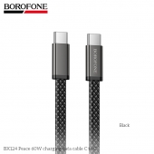 Cablu de date Borofone BX124 Peace 60W C la C 1m negru