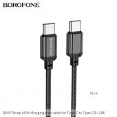 Cablu de date Borofone BX87 Sharp C la C 2m negru
