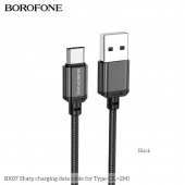 Cablu de date Borofone BX87 SharpType-C 2m negru