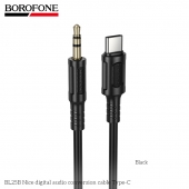 Cablu Audio Digital USB-C la Jack 3.5mm Borofone BL25B Nice 1m - Negru