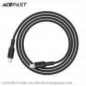 Cablu de date Acefast C2-03 Type-C la Type-C zinc alloy negru