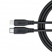 Cablu de date Acefast C3-01 Type-C la Lightning TPE negru certificat Apple MFI