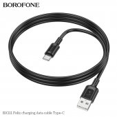 Cablu de date Borofone BX111 Feliz Type-C 1m negru