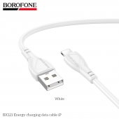 Cablu de date Borofone BX121 Energy lightning 1m alb