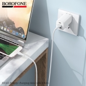 Cablu de date Borofone BX121 Energy Micro 1m alb