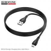 Cablu de date Borofone BX121 Energy Micro 1m alb