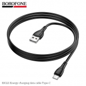 Cablu de date Borofone BX121 Energy Type-C 1m alb