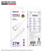 Cablu de date Borofone BX121 Energy Type-C la lightning 1m 27W alb