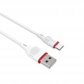 Cablu de date Borofone BX17 fast Type-C 1m alb