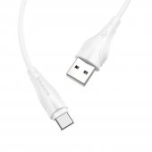 Cablu de date Borofone BX18 fast 2m Type-C alb