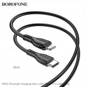 Cablu de date Borofone BX51 Type-C la lightning 1m negru