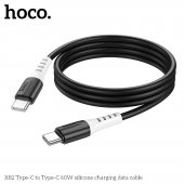 Cablu de date Hoco X82 Silicone Type-C la Type-C, 60W, 1m