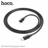 Cablu de date Hoco X96 Hyper Type-C la Lightning 1m negru