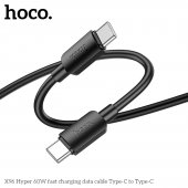 Cablu de date Hoco X96 Hyper Type-C la Type-C 60W 1m negru