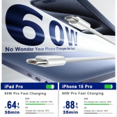 Cablu de date i15 alb 1m