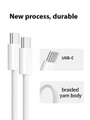 Cablu de date i15 alb 1m