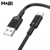 Cablu de date Mobi MC-01 USB-A la USB-C 3.0A negru