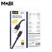Cablu de date Mobi MC-01 USB-A la USB-C 3.0A negru