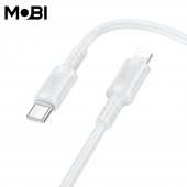 Cablu de date Mobi MC-01 USB-C la IP 27W alb