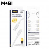 Cablu de date Mobi MC-01 USB-C la IP 27W alb