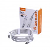 Cablu de date Type-C la Type-C 3A SX45 nylon gri
