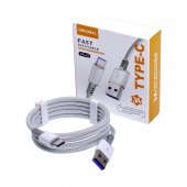 Cablu de date USB la Type-C 3A SX42 nylon gri