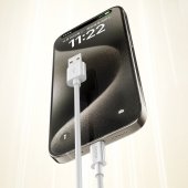 Cablu Rock Seria P8 Basic USB la Type-C PD 27W 2A 1 metru alb