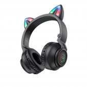 Casca bluetooth Borofone BO18 Cat Ear negru