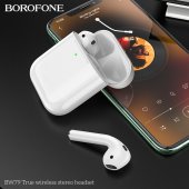 Casca bluetooth Borofone BW79 True TWS alb