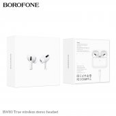 Casca bluetooth Borofone BW80 True TWS alb