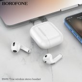 Casca bluetooth Borofone BW81 True TWS alb