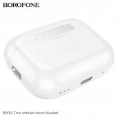 Casca bluetooth Borofone BW82 True TWS alb